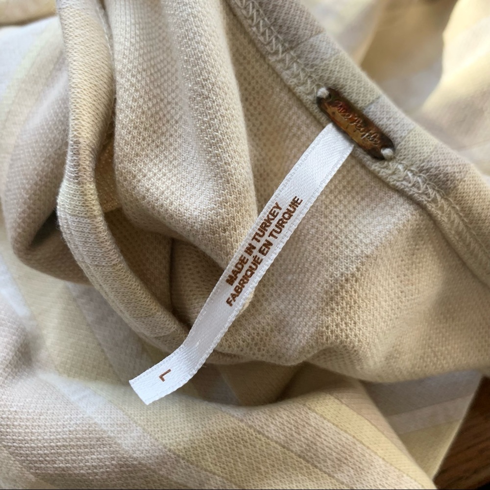 FREE PEOPLE Sidelines Racerback Striped Knit Tank Large NWT - Picture 6 of 9